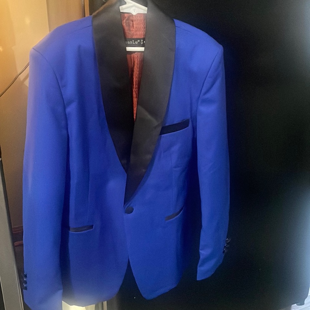 Black n blue blazer suit jacket size12